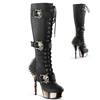 DemoniaCult - MUERTO2028 Knee high boot - Black Product image
